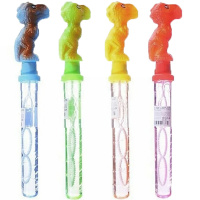 Мыльные пузыри "Динозавр" 25см, 3 отверстия, 4 цвета Y11171-24