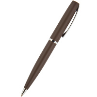 Ручка шариковая "Sienna" 1,0мм синяя, автомат, коричневый металлический корпус 20-0221