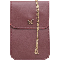 Сумочка 12х18см 2 отделения, искусственная кожа, бордовая SD2272