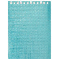 Блокнот А6 40л "METALLIC. Мята" клетка бумвинил на гребне 066845