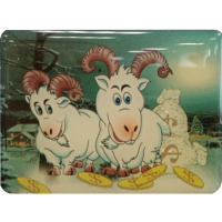 Магнит акриловый Овечка, 6см 6 видов Y1298-14/CH022277