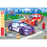 Пазлы 12 эл. "Полиция" 20х30см в рамке 12ПЗ4_09221/035132