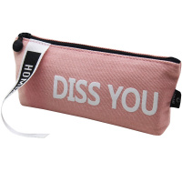 Пенал "Мотивация" 19х8,5х3см, треугольный, 1 отделение, текстиль, коралловый BB2436