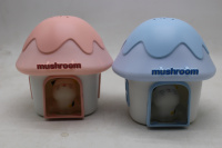 Ночник-проектор "Котенок в домике" 13х13см пластик/пвх, 3 цвета, USB YD5722