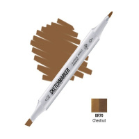Маркер спиртовой двухсторонний "Sketchmarker" каштан SM-BR70