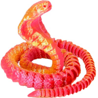 Фигурка 3D "Кобра" 24см подвижная, пластик, 8 цветов 11251-24