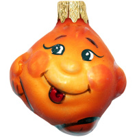 Ёлочное украшение "Колобок" h-7см в подарочной упаковке ФУ-433