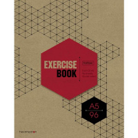 Тетрадь А5 96л клетка "Графика" на скобе крафт 5 дизайнов 96Т5В1/066348