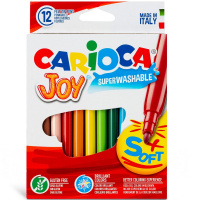 Фломастеры 12 цветов "Joy" с вентилируемым колпачком картон 40614