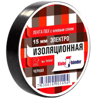 Клейкая лента изоляционная 15мм х 20м черная пвх 200/5 TIK506T