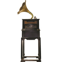 Музыкальный центр 5 в 1 (CD, USB, Bluetooth, радио, пластинки) 50х50х110 см дерево  Y8137-19