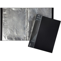 Папка 80 вкладышей "Standard" А4 пластик 0,80мм черная 80AV4_00101/039798
