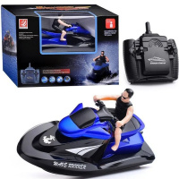 Водный скутер р/у, пластик 23,5х8,5х12см с аккумулятором (USB, съёмная фигурка) 805 Водный скутер р/у, пластик 23,5х8,5х12см с аккумулятором (USB, съёмная фигурка) 805