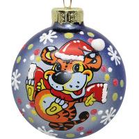 Шар 65мм "Весёлый тигруля" в подарочной упаковке КУ-65-212036