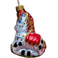 Ёлочное украшение "Новогодняя лошадка" h-10см в подарочной упаковке ФУ-453/1