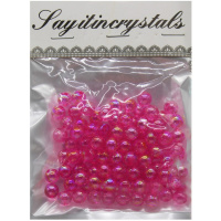 Набор бусин 13х10см 8мм розовый Y9022-19