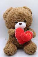 Медведь с сердцем 35см коричневый FM6230