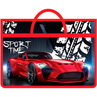 Папка с ручками А3 470х335х50мм "Night drive" на молнии пластик ПМ-А3-26