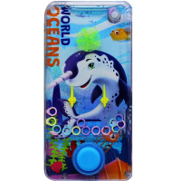 Игра водная "Пинбол 2в1. Морские обитатели" 1 кнопка 14х7см голубой 10976-24