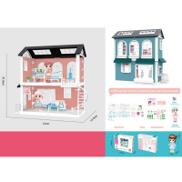 Дом для куклы 31х31см, пластик LC3372-1/2009389