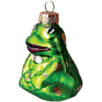 Ёлочное украшение "Лягушка" h-11см в подарочной упаковке ФУ-163