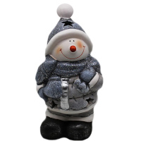 Сувенир "Снеговик" 10х6,5см керамика 2 вида Y6425-18
