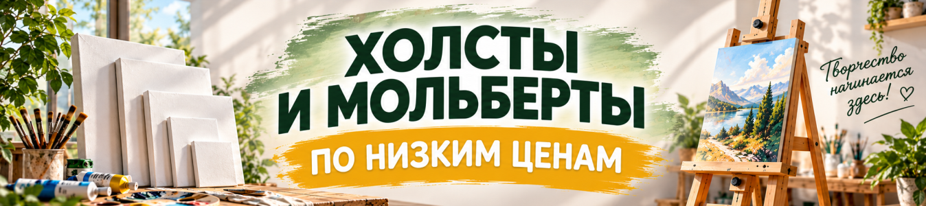 Холсты и мольберты