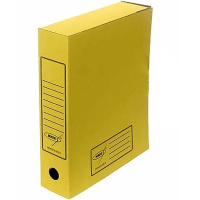Папка архивная А4 80мм желтая АС-5 N5