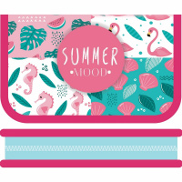 Пенал "Морской микс" 19х11,5х3,5см прямоуголный, одностворчатый, с откидной планкой ПО-04