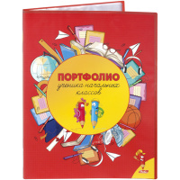 Папка-портфолио ученика начальных классов А4 "Весёлые карандаши" 20файлов пластик 20AV4_12645/35629