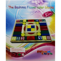 Конструктор 3в1 "Геометрические фигуры. Буквы/Цифры/Знаки" 29х23см 54 элемента, дерево 11399-24