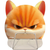 Подставка для книг металлическая "Angry Cat" 17х18,5см в форме кота, в пакете 8063622