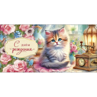 Конверт для денег "С Днем Рождения!" 167х83мм 0319.992