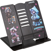 Подставка для книг металлическая "Korokoro" 20х19см черная, в пакете 8063500