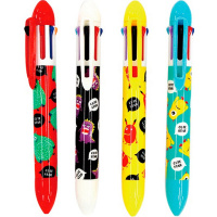 Ручка шариковая "Монстрики" 0,5мм, автомат, 7-х цветная, 4 вида 11716-24