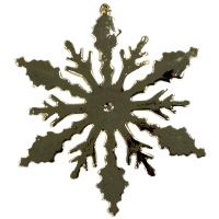 Ёлочное украшение "Снежинка" 12см золото Y8297-19