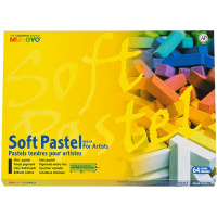 Пастель 64 цвета "Soft pastel" мягкая квадратная 1/2 длины, картон MGMPS64
