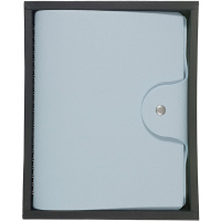 Ежедневник недатированный А5 "Torino" 272стр., голубой, искусственная кожа, на кнопке 3-685/09