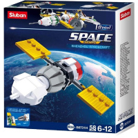 Конструктор "Космос" 58 деталей 14х16,5х4,5см пластик (фигурка 12,5см) 38-0731H