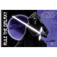 Альбом для рисования А4 40л "Звездные войны" на спирали, перфорация на отрыв 40А4Всп/056966