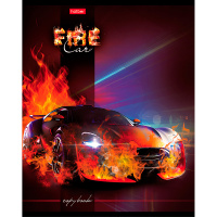 Тетрадь А5 48л клетка "АвтоСтихии" на скобе 3D лак матовая ламинация 5 дизайнов 052318