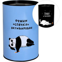 Копилка "Герои с характором" 15,7х10см металл, голубая 69377