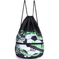 Сумка для сменной обуви 38х50х11см "Football" черная 1 отделение 1 карман OM-93-1/1