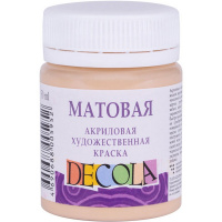 Краска акриловая 50мл телесная матовая Декола 14328235