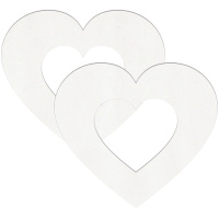 Заготовка д/декор. "Сердце" 7*7см 4 шт/уп. дерево Y4922-17