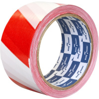Лента сигнальная 50мм х 200м красно-белая, неклейкая 520/8