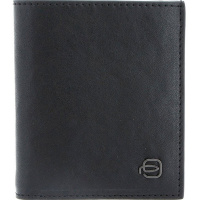 Чехол для кредитных карт "Black Square" 9х10х2см, 8 отделений, черный натуральная кожа PP1518B3R/N