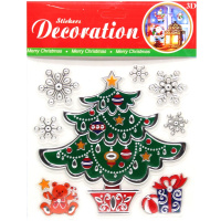 Наклейка "Новый год" 24х18,5см 210506-131