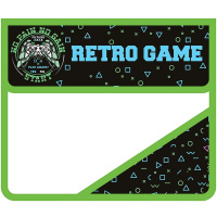 Папка на липучке А5 230х190х50мм "Гейм плэй" 2 отделения, с клапаном, пластик ПМ-А5-36