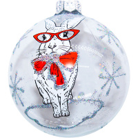 Шар 65мм "Ученый кролик 2" в подарочной упаковке КУ-65-224010/1